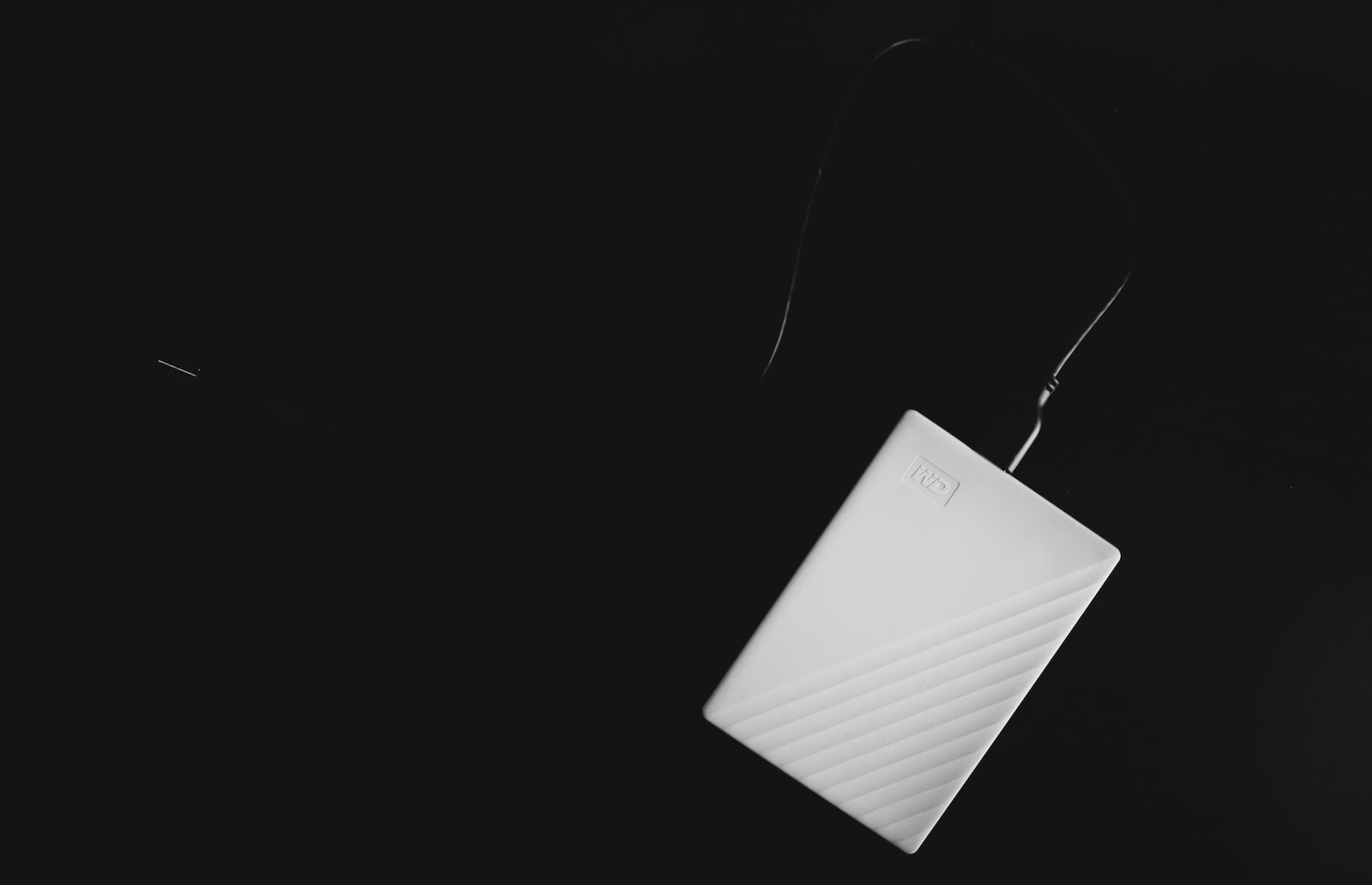 white paper with black background