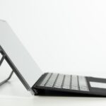 black laptop keyboard