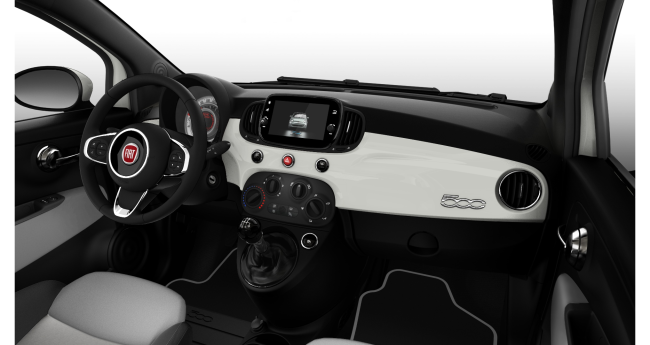 Fiat 500C 1.0 Hybrid Benzin Weiß