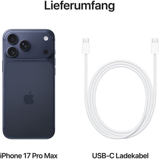 Apple iPhone 17 Pro Max MFYP4ZD/A 256GB Deep Blue 17,5cm 6,9Zoll 5G