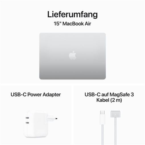 Apple MacBook Air M3 MRYQ3D/A 38,9cm 15,3Zoll 512GB 8GB RAM macOS