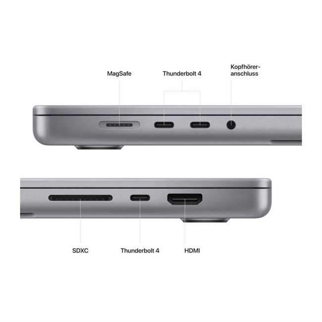 Apple MacBook Pro M2 Pro 19core GPU 16GB 512GB SSD 41,05cm 16,2Zoll S-Grau