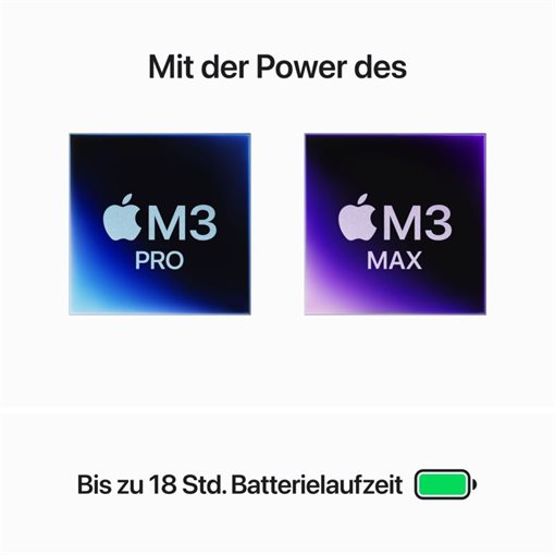 Apple MacBook Pro M3 Pro 14-Core GPU 18GB 512GB SSD 35,9cm 14,2Zoll Schwarz
