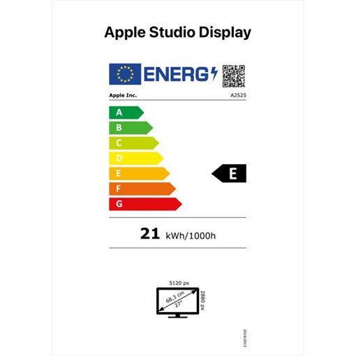 Apple Studio Display MK0Q3D/A, 68,6cm (27Zoll), 5120 x 2880 Pixel, 5K