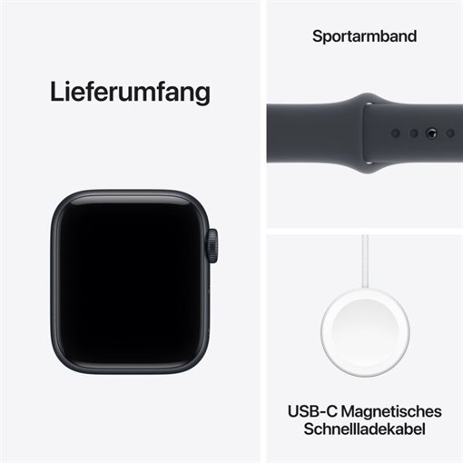 Apple Watch SE 3 Midnight Alu Band:Midnight Gr, M/L 64GB 40mm LTE GPS