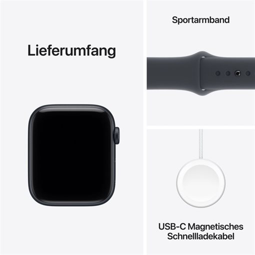 Apple Watch SE 3 Midnight Alu Band:Midnight Gr, M/L 64GB 44mm GPS