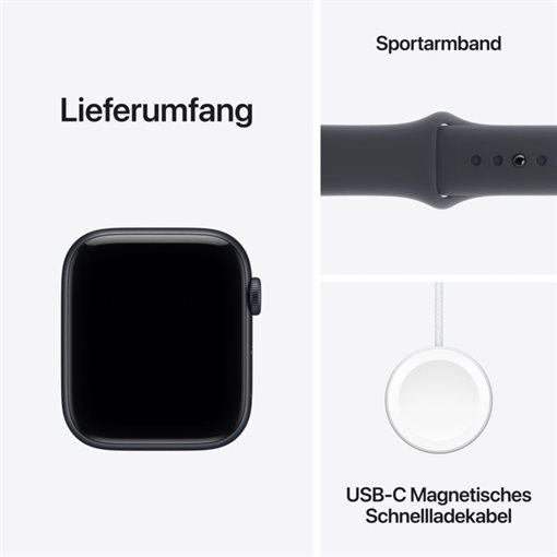 Apple Watch SE 3 Midnight Alu Band:Midnight Gr, M/L 64GB 44mm LTE GPS