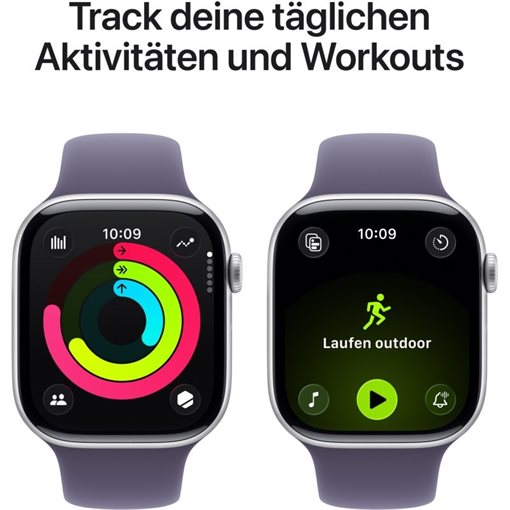 Apple Watch Series 11 Alu, Silber Band:Purple fog Gr, S/M 64GB 46mm GPS