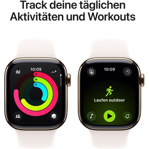 Apple Watch Series 11 Gold Titan Band:Hellrosa Gr, M/L 64GB 42mm LTE GPS