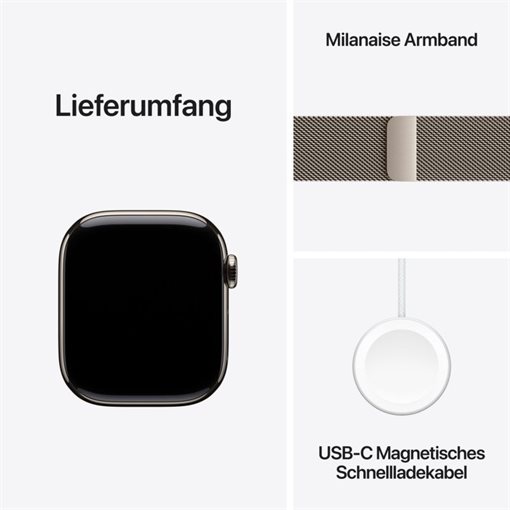 Apple Watch Series 11 Natürliches Titan Band:Natürlich Gr, S/M 64GB 46mm