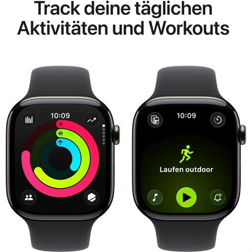 Apple Watch Series 11 Schiefertitan Band:Schwarz Gr, M/L 64GB 46mm LTE GPS