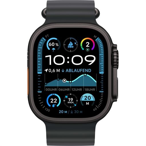 Apple Watch Ultra 2 Black Titanium Band: Schwarz 64GB 49mm 4G