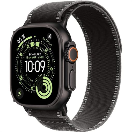 Apple Watch Ultra 3 Black Titanium Band:Black/charcoal Gr, S/M 64GB 49mm