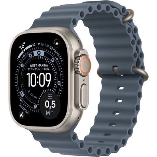 Apple Watch Ultra 3 Natürliches Titan Band:Anchor blue 64GB 49mm