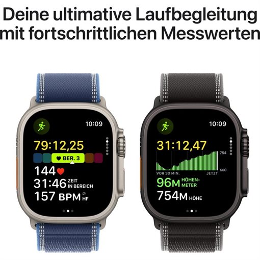 Apple Watch Ultra 3 Natürliches Titan Band:Blue/blue Gr, M/L 64GB 49mm