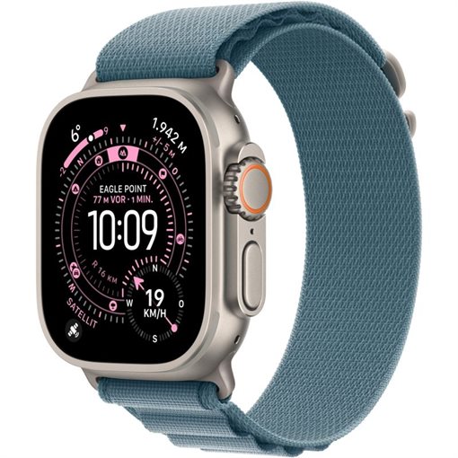 Apple Watch Ultra 3 Natürliches Titan Band:Hellblau Gr, M 64GB 49mm