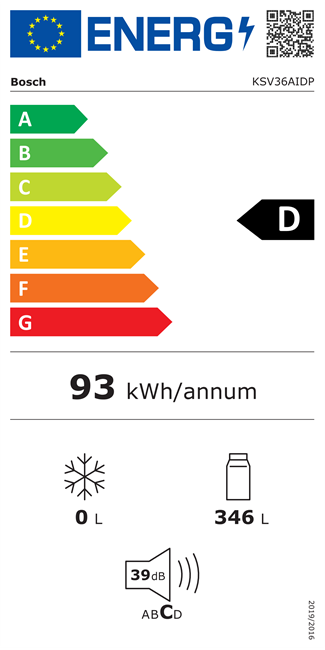 Bosch Serie | 6 KSV36AIDP Kühlschrank B 60 cm T 65 cm H 186 cm 346 Liter