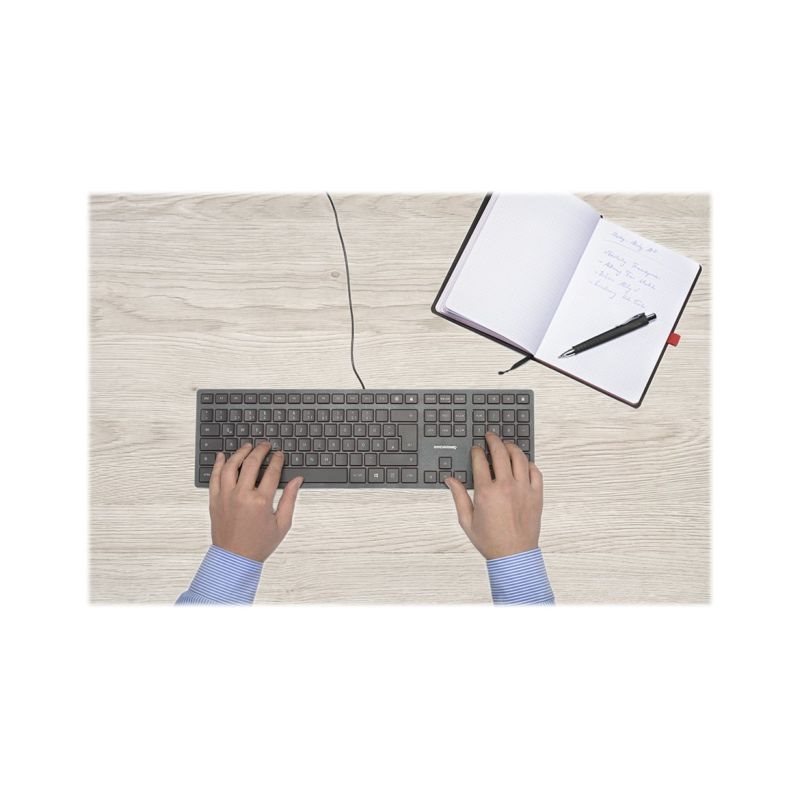 Cherry KC 6000 SLIM - Tastatur - USB - Deutsch - Schwarz - JK-1600DE-2