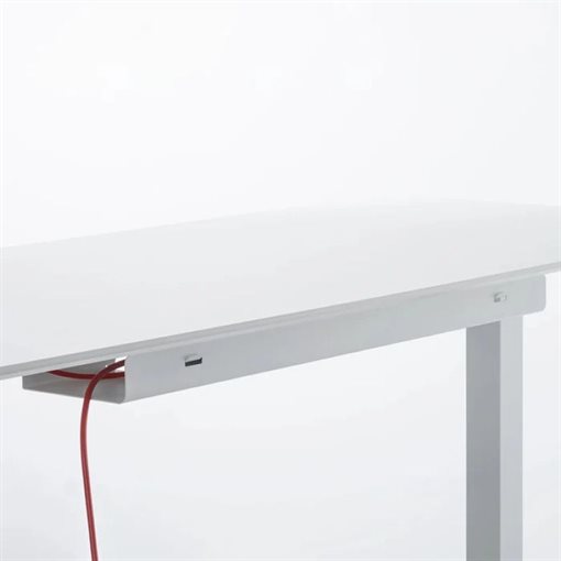 Eliot Schreibtisch hvst, Lock White Multiplex Weiß / Weiß B160cm x T79cm