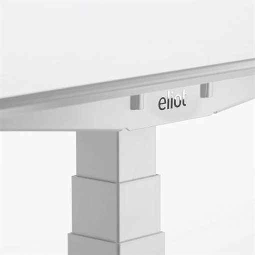 Eliot Schreibtisch hvst, Lock White Multiplex Weiß / Weiß B160cm x T79cm
