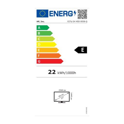 HP E27q G4 E-Series LED 68,6cm 27Zoll 2560x1440 QHD @ 60Hz