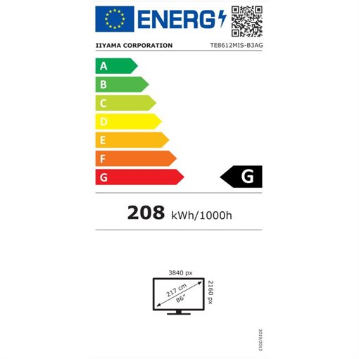 iiyama ProLite TE8612MIS-B3AG 218cm 86Zoll 3840x2160Pixel 4K