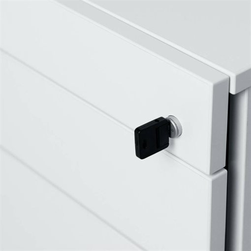 InWerk Büro-Rollcontainer Weiß B43,2cm x T60cm x H57,5cm