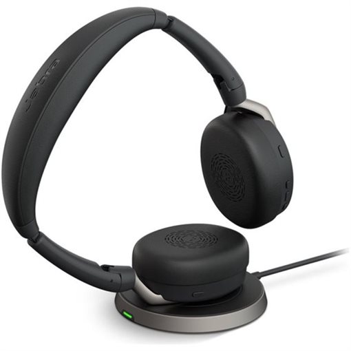 Jabra Evolve2 65 Flex MS Headset On-Ear Bluetooth kabellos USB-A Schwarz