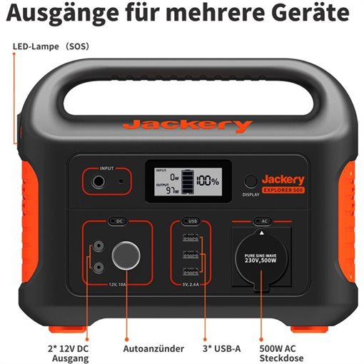Jackery Explorer 500 Tragbare Powerstation