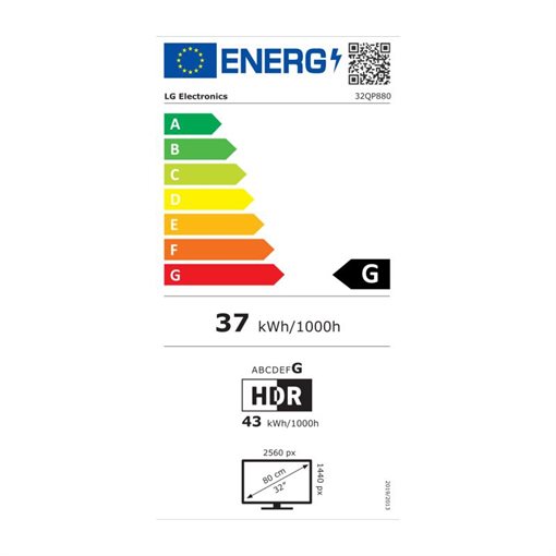 LG Ergo 32QP880-B LED 80cm 32Zoll 2560x1440 QHD @ 75Hz