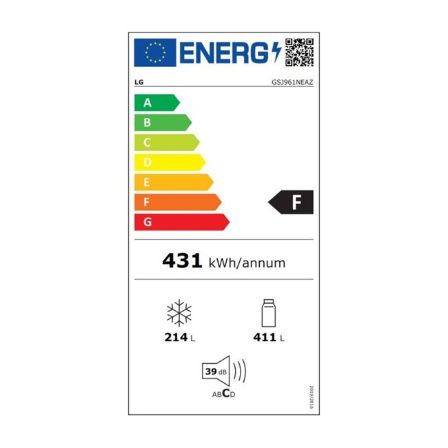 LG GSJ961NEAZ Side-by-Side B 91,2cm T 73,8cm H 179cm 625 Liter