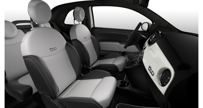 Fiat 500C 1.0 Hybrid Benzin Weiß