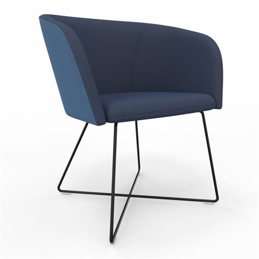 Nowy Styl NAUDU ARMCHAIR CFSX-ROD dunkelblau/blau