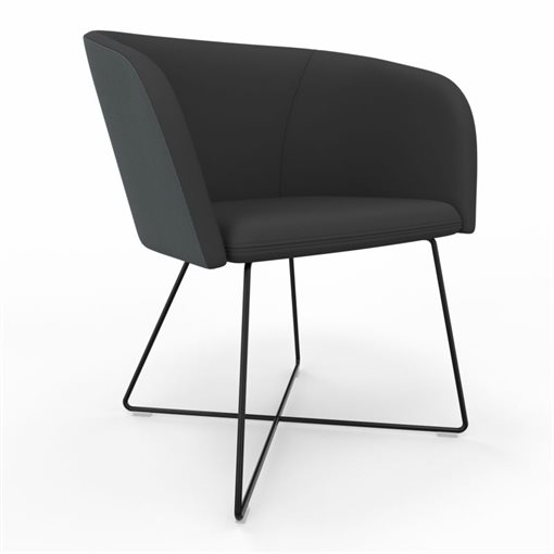 Nowy Styl NAUDU ARMCHAIR CFSX-ROD schwarz/grau