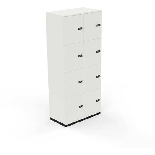 Nowy Styl Puzlo Schließfachschrank Volltür B80cm x T44,5cm x H196cm