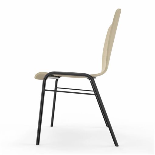 Nowy Styl WING II Besucherstuhl Gestell: RAL 9005 Jet Black