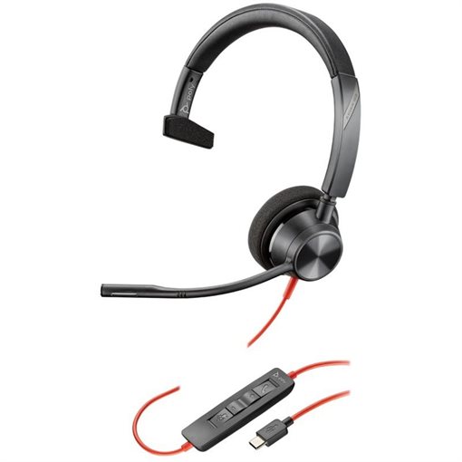 Poly Blackwire 3310 Kabelgebunden für MS Teams mit USB-A
