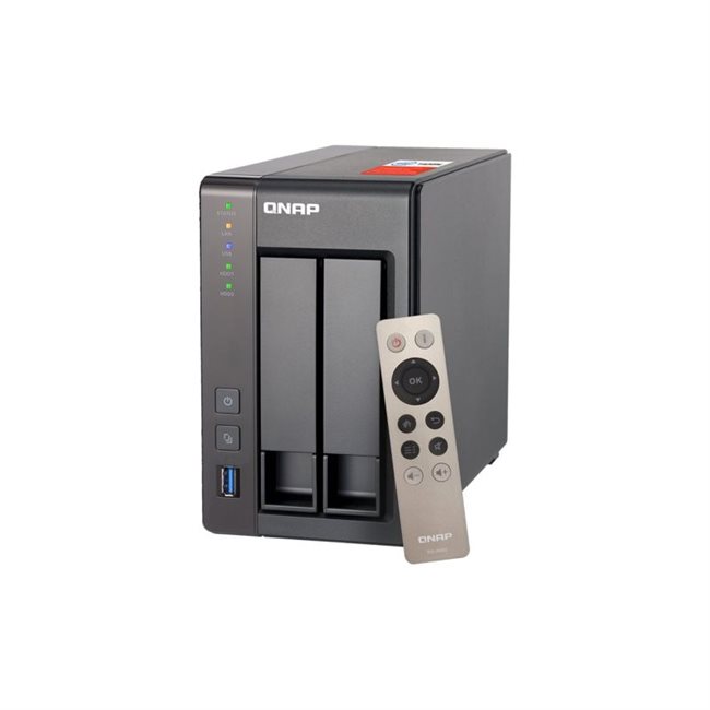 QNAP TS-251+ NAS-Server 2 Schächte 6TB SATA 6GB/s HDD RAM 2GB