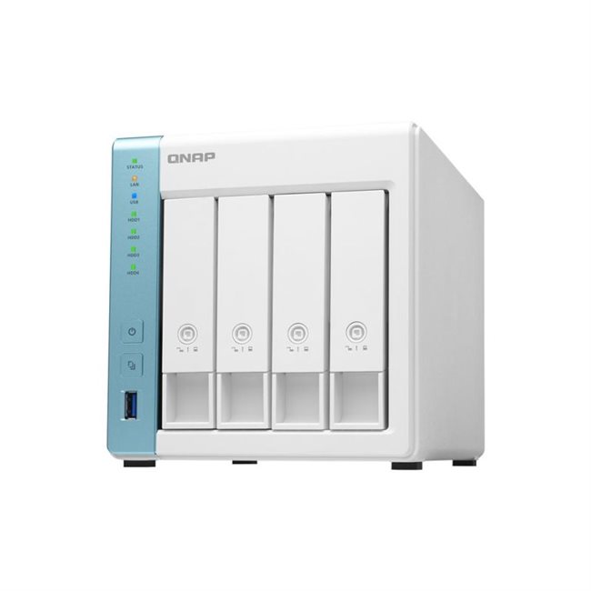 QNAP TS-431P3-2G 4 Schächte NAS RAM 2GB + 56TB 4x14TB ST14000NE0008