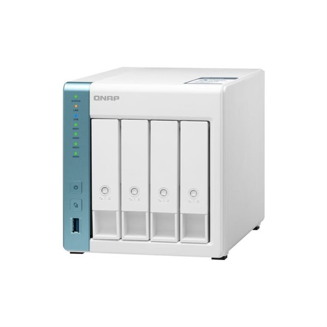 QNAP TS-431P3-2G 4 Schächte NAS RAM 2GB + 56TB 4x14TB ST14000NE0008