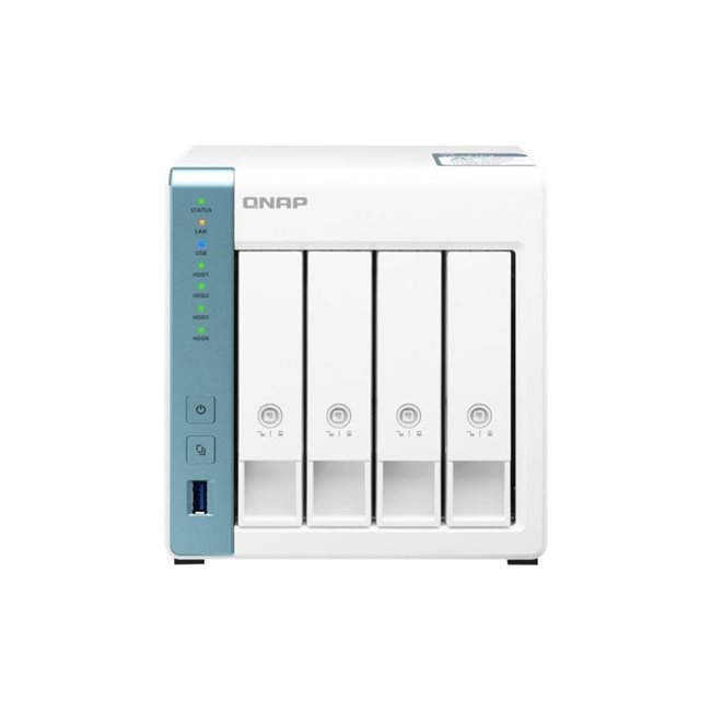 QNAP TS-431P3-2G 4 Schächte NAS RAM 2GB + 56TB 4x14TB ST14000NE0008