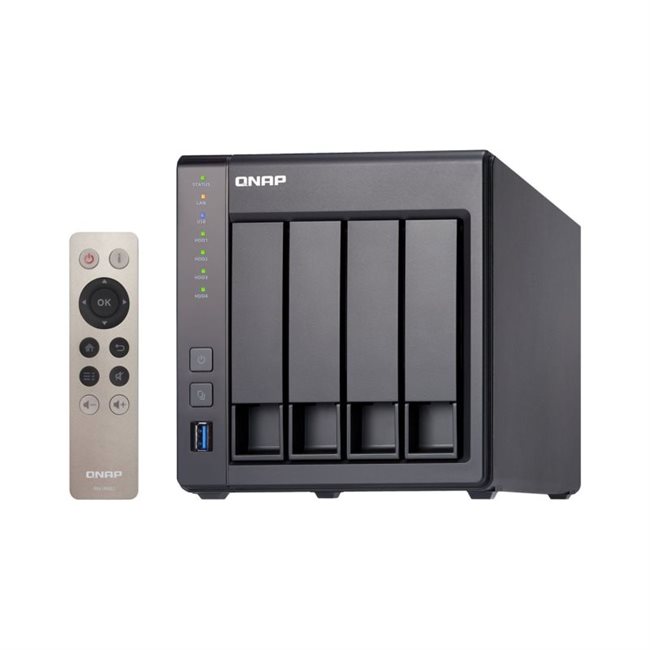 QNAP TS-451+ NAS-Server 4 Schächte 48TB SATA 6GB/s HDD 12TB x 4 RAM 8GB