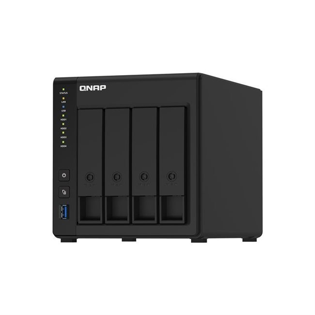 QNAP TS-451D2 NAS-Server 4 Schächte 24TB SATA 6GB/s HDD 6TB x 4 RAM 2GB