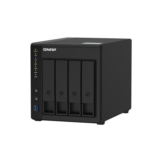 QNAP TS-451D2 NAS-Server 4 Schächte 24TB SATA 6GB/s HDD 6TB x 4 RAM 2GB