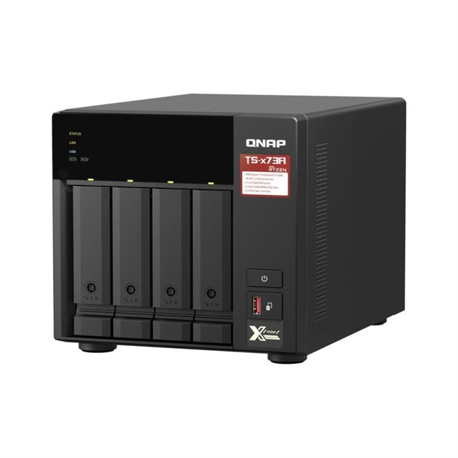 QNAP TS-473A-8G 4 Schächte NAS RAM 8GB + 72TB 4x18TB ST18000NE000