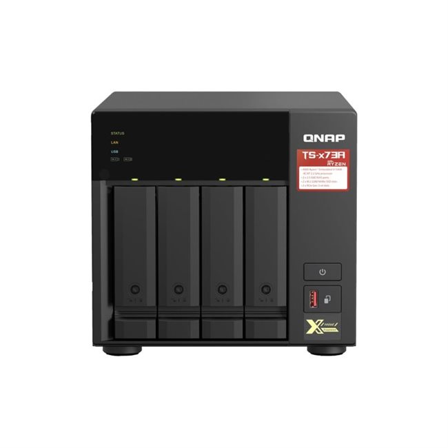 QNAP TS-473A-8G 4 Schächte NAS RAM 8GB + 72TB 4x18TB ST18000NE000