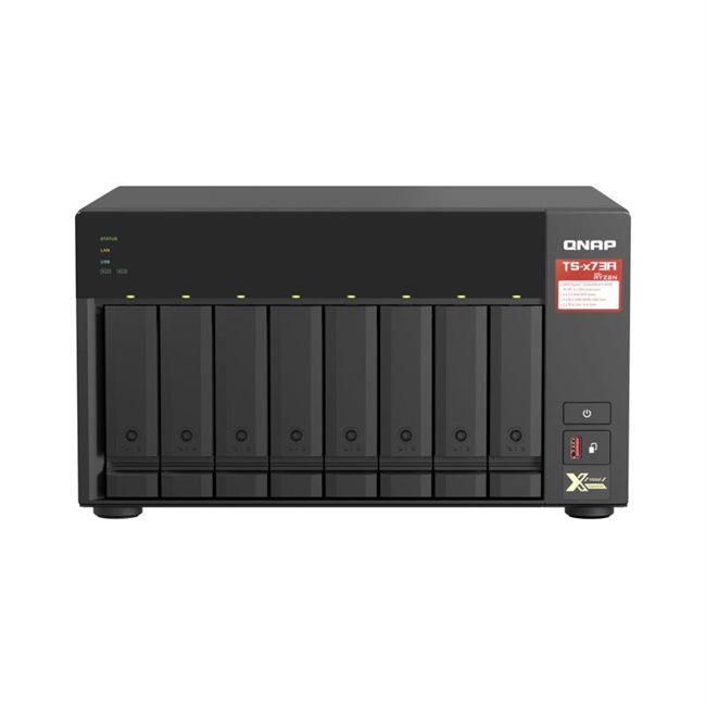 QNAP TS-873A-8G 8 Schächte NAS RAM 8GB + 80TB 8x10TB WD102KFBX