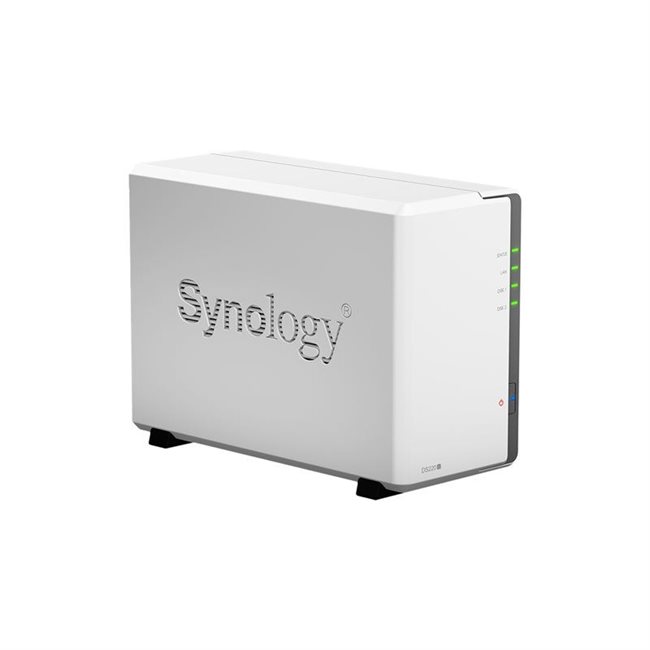 Synology DS220j NAS-Server 2 Schächte SATA 6GB/s RAID 0, 1, JBOD RAM 512 MB