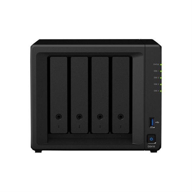Synology DS418 4 Schächte NAS RAM 2GB + 24TB 4x6TB ST6000NE000