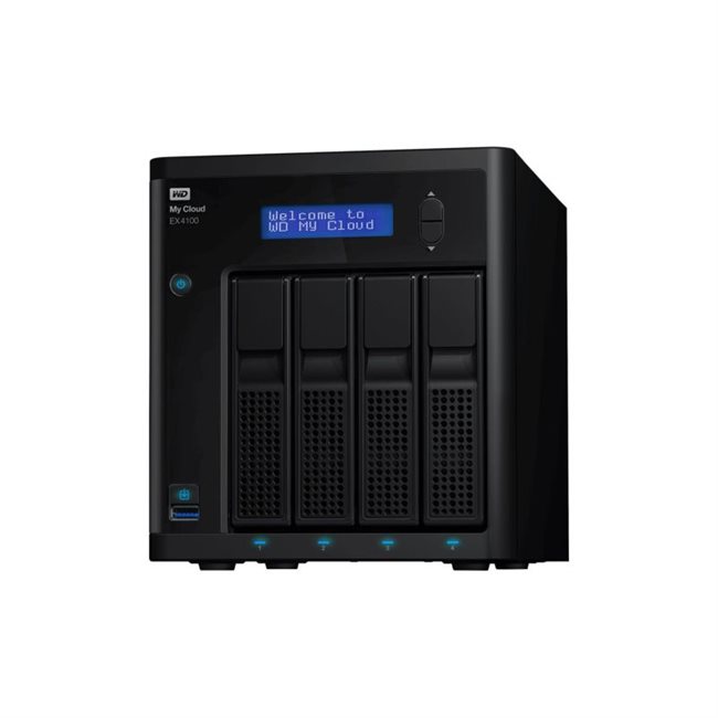 WD My Cloud EX4100 WDBWZE0160KBK 4 Schächte 16TB HDD 4TBx4 RAID 0, 1, 5, 10